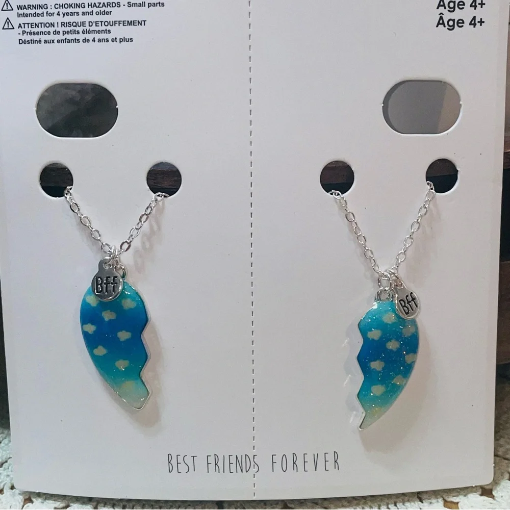 Best‎ Friends Forever Heart Necklaces